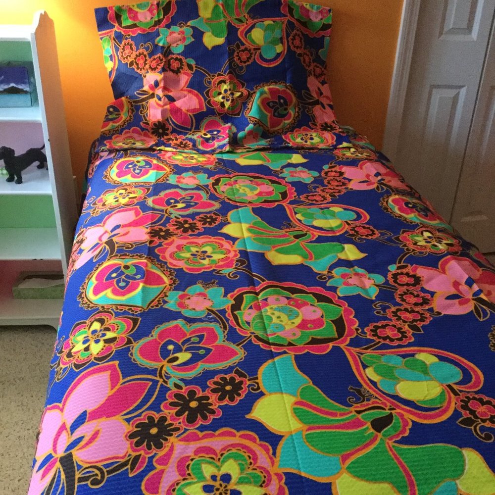 Lilly Pulitzer Starry Blue Drama Queen Twin / Twin XL Duvet - Picture 1 of 4